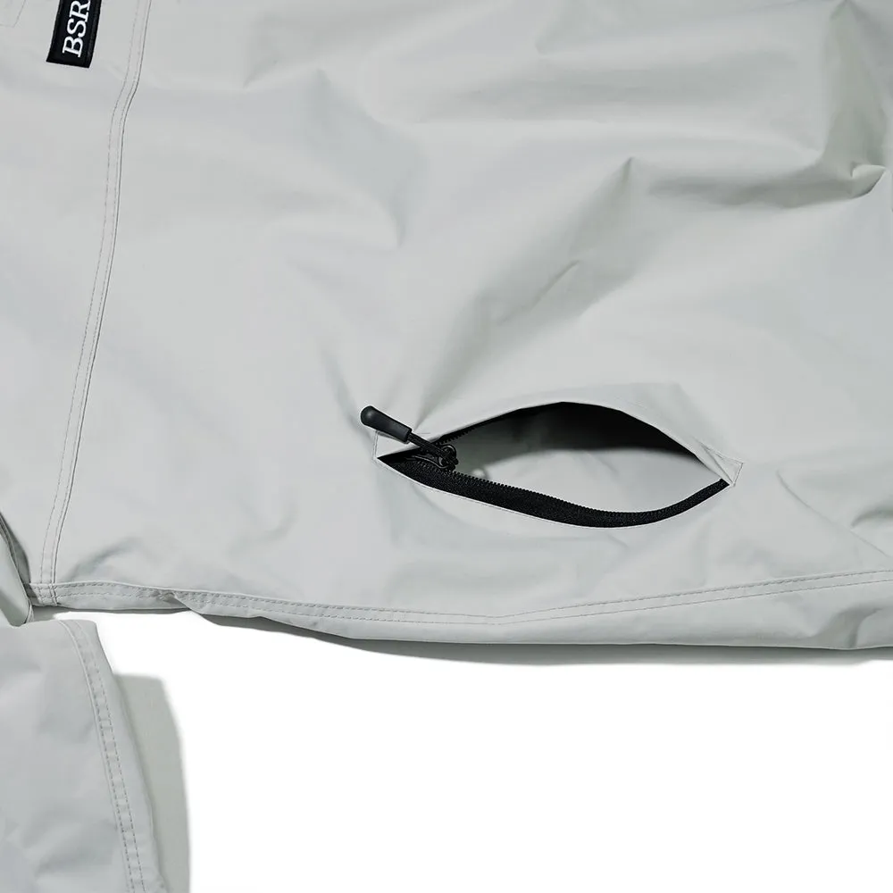 RUN HOODED ANORAK JACKET GRAY