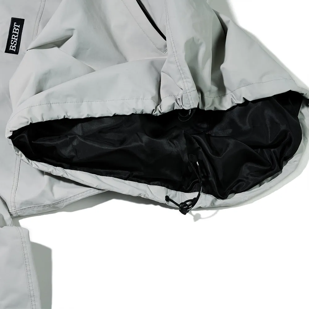 RUN HOODED ANORAK JACKET GRAY