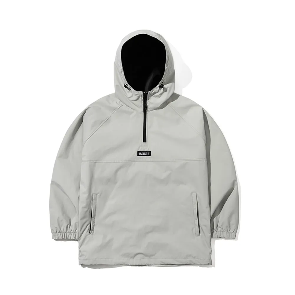 RUN HOODED ANORAK JACKET GRAY