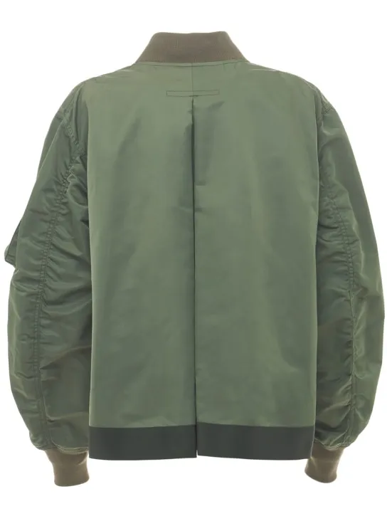 Sacai   Zip-up nylon bomber jacket 