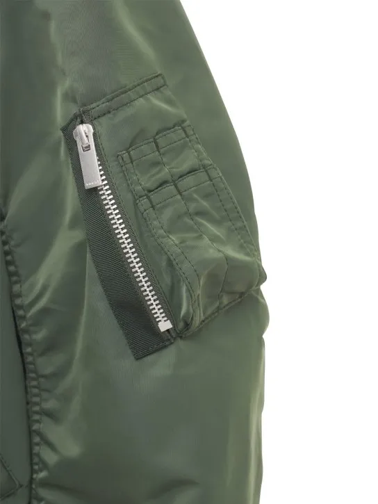 Sacai   Zip-up nylon bomber jacket 