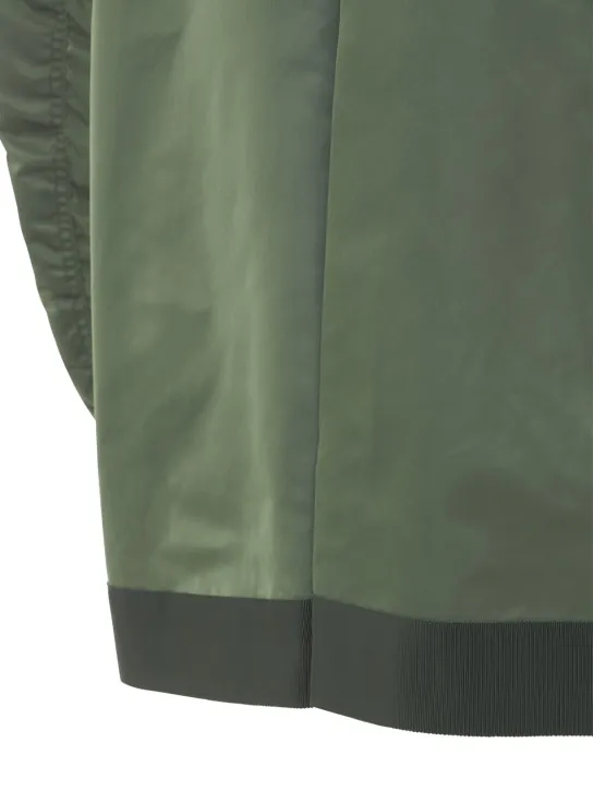 Sacai   Zip-up nylon bomber jacket 