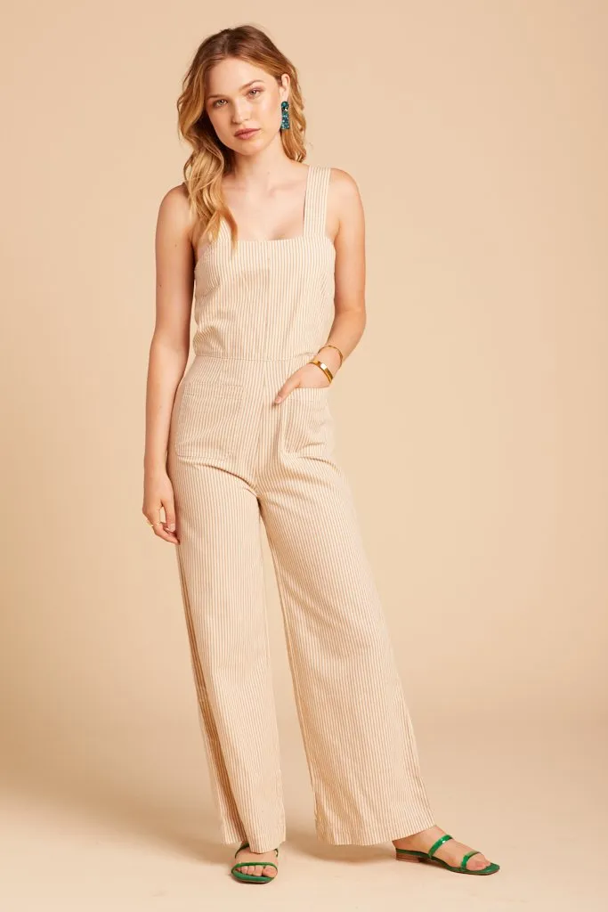 Sand Stripe Sailor Jumpsuit