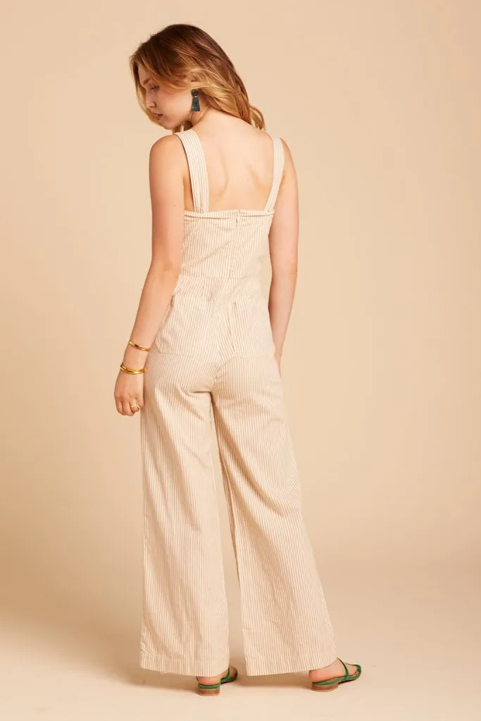 Sand Stripe Sailor Jumpsuit