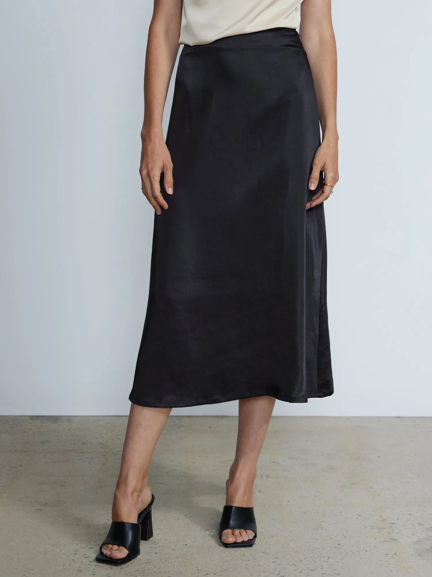 Satin Slip Skirt