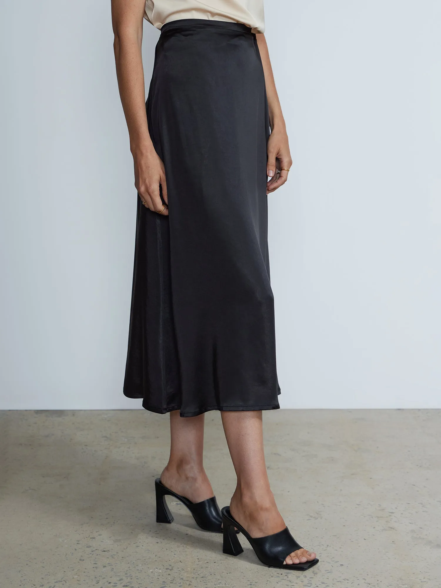 Satin Slip Skirt