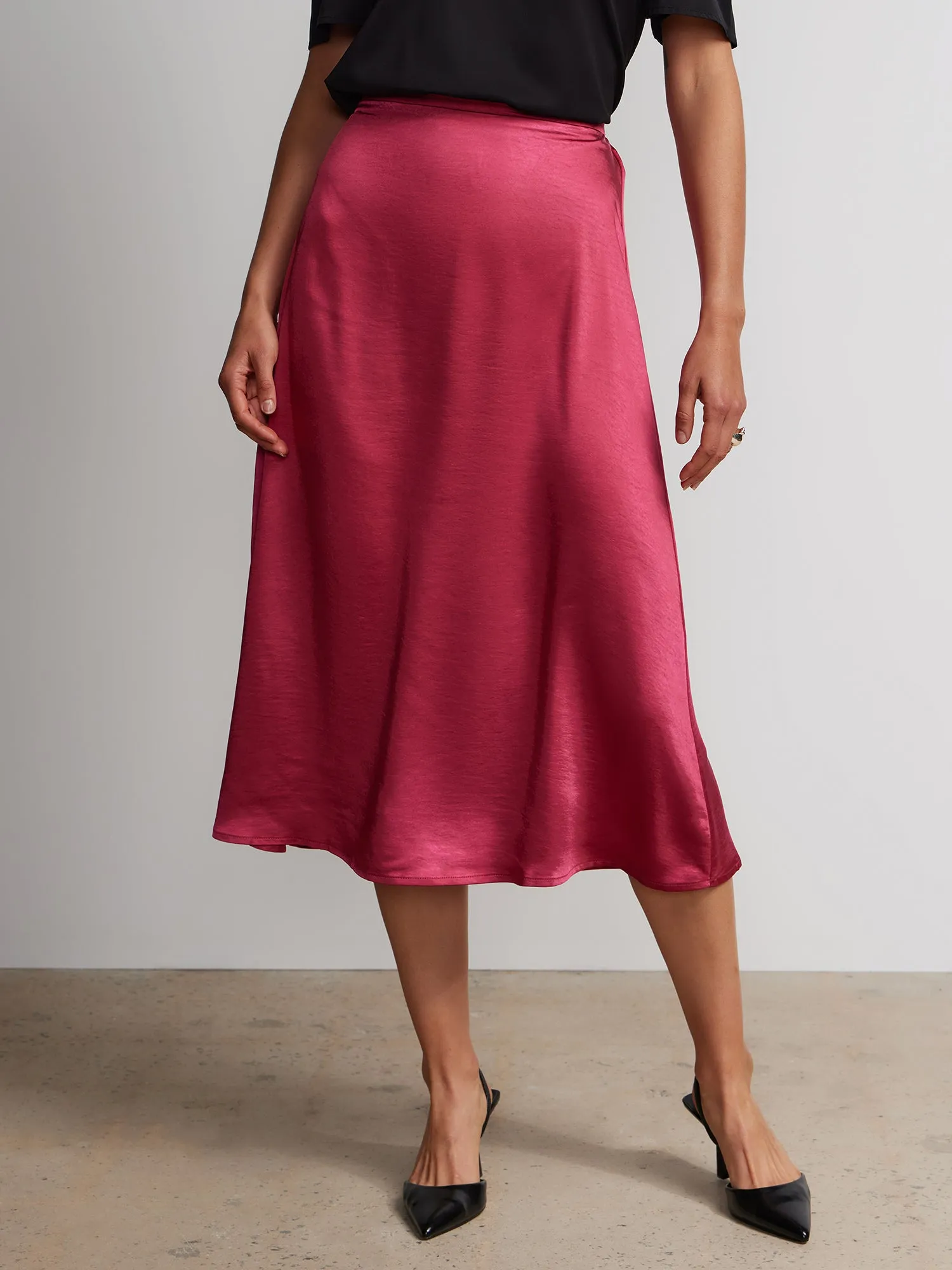 Satin Slip Skirt