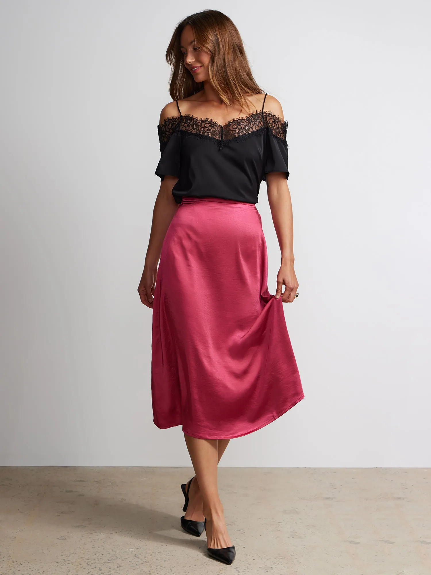 Satin Slip Skirt