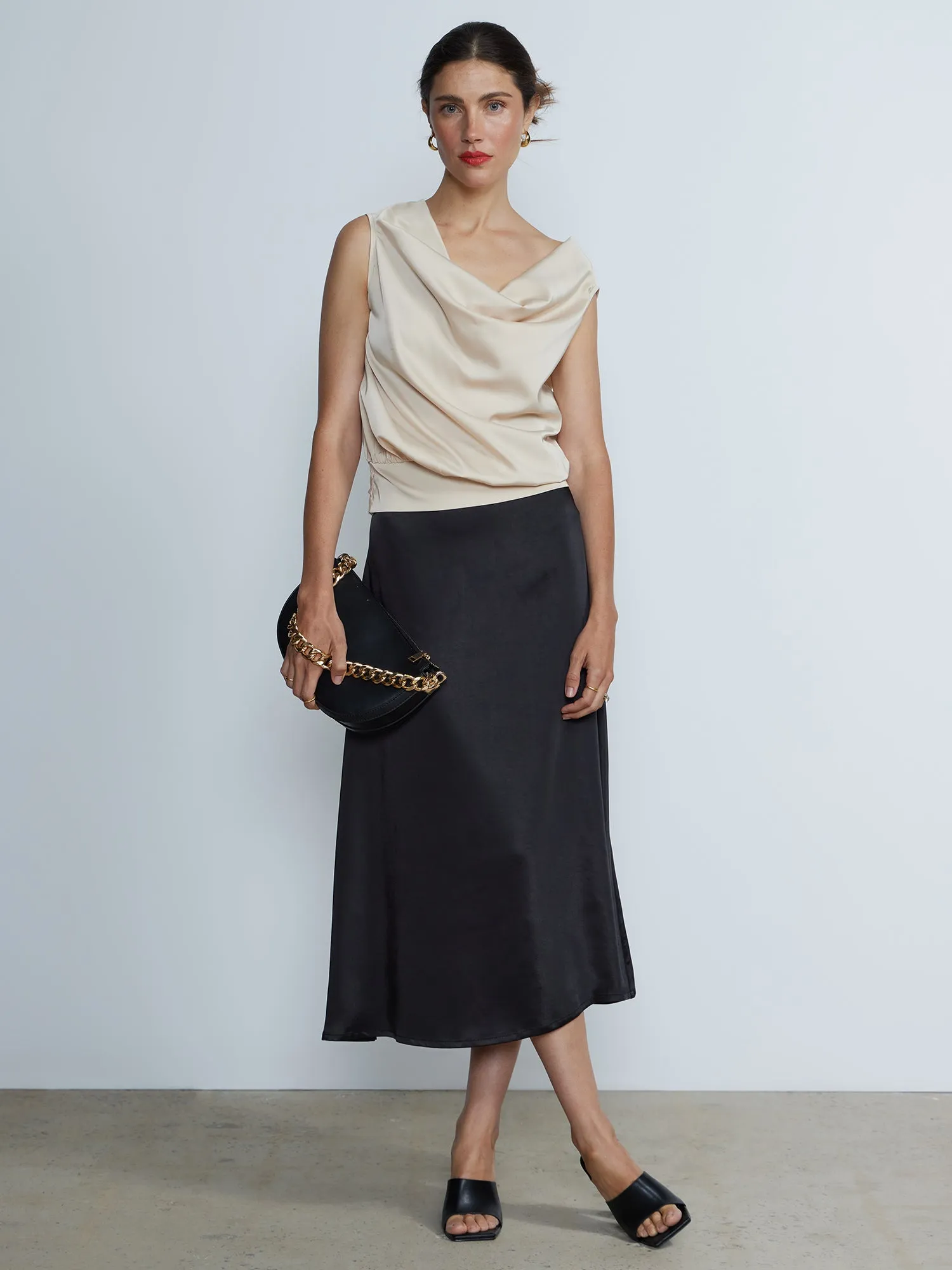 Satin Slip Skirt