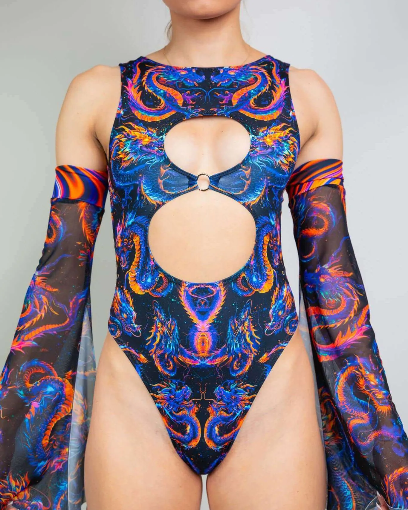 ShadowFlame Keyhole Bodysuit