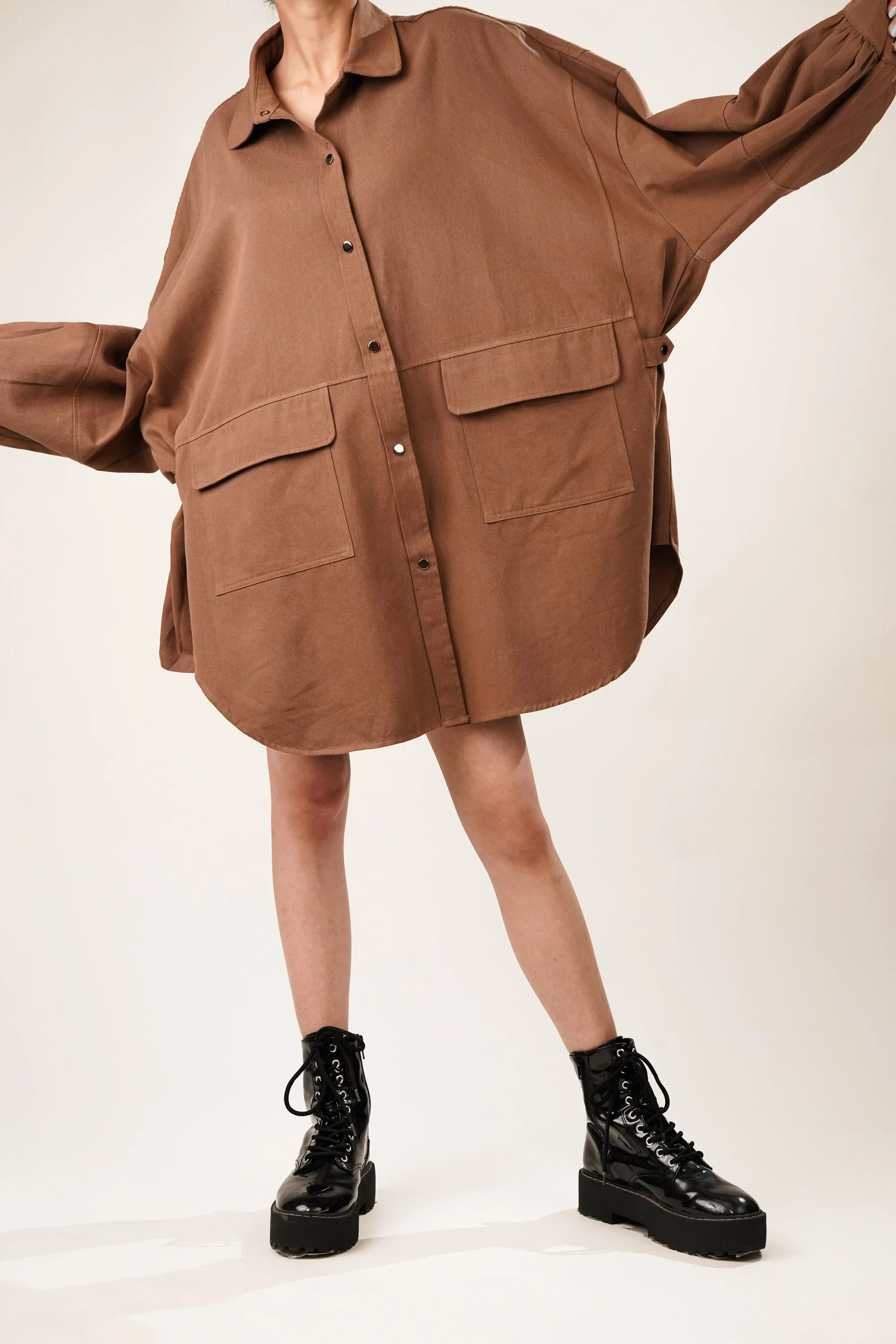 Skate Oversized Shirt Dress