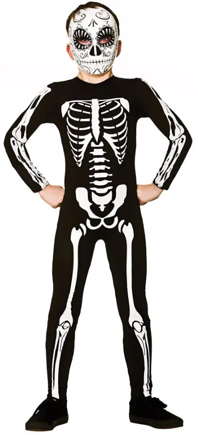 Skeleton Jumpsuit Kids' Halloween Costume