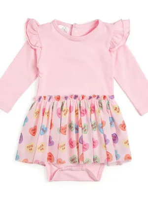 SWE Candy Hearts Skirted Bodysuit