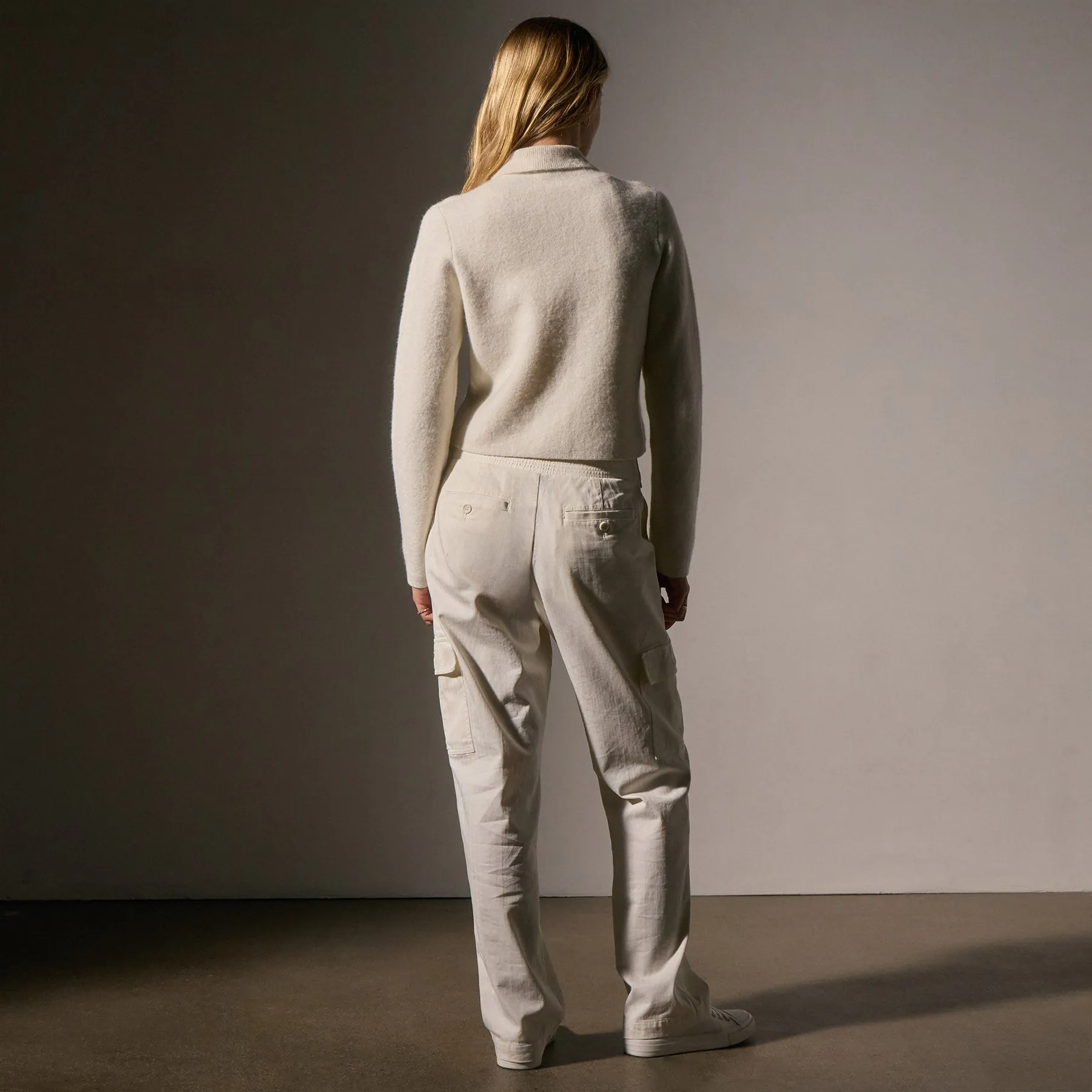 Sweater Knit Jacket - Ivory