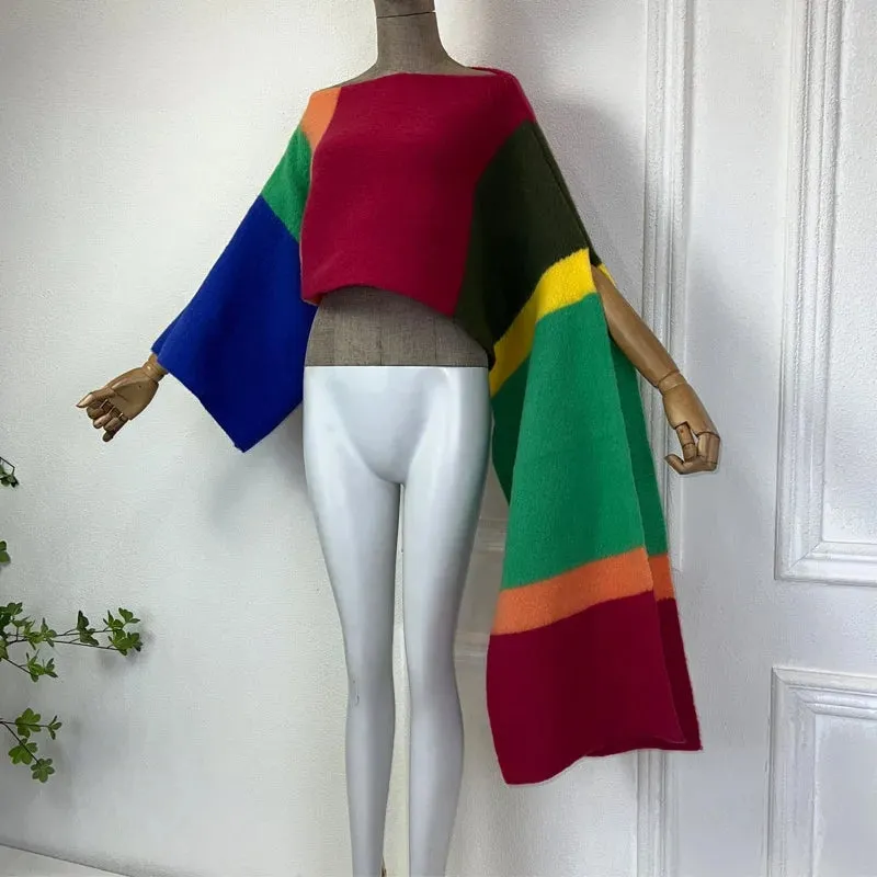 TEEK - Pullover Irregular Sleeve Poncho