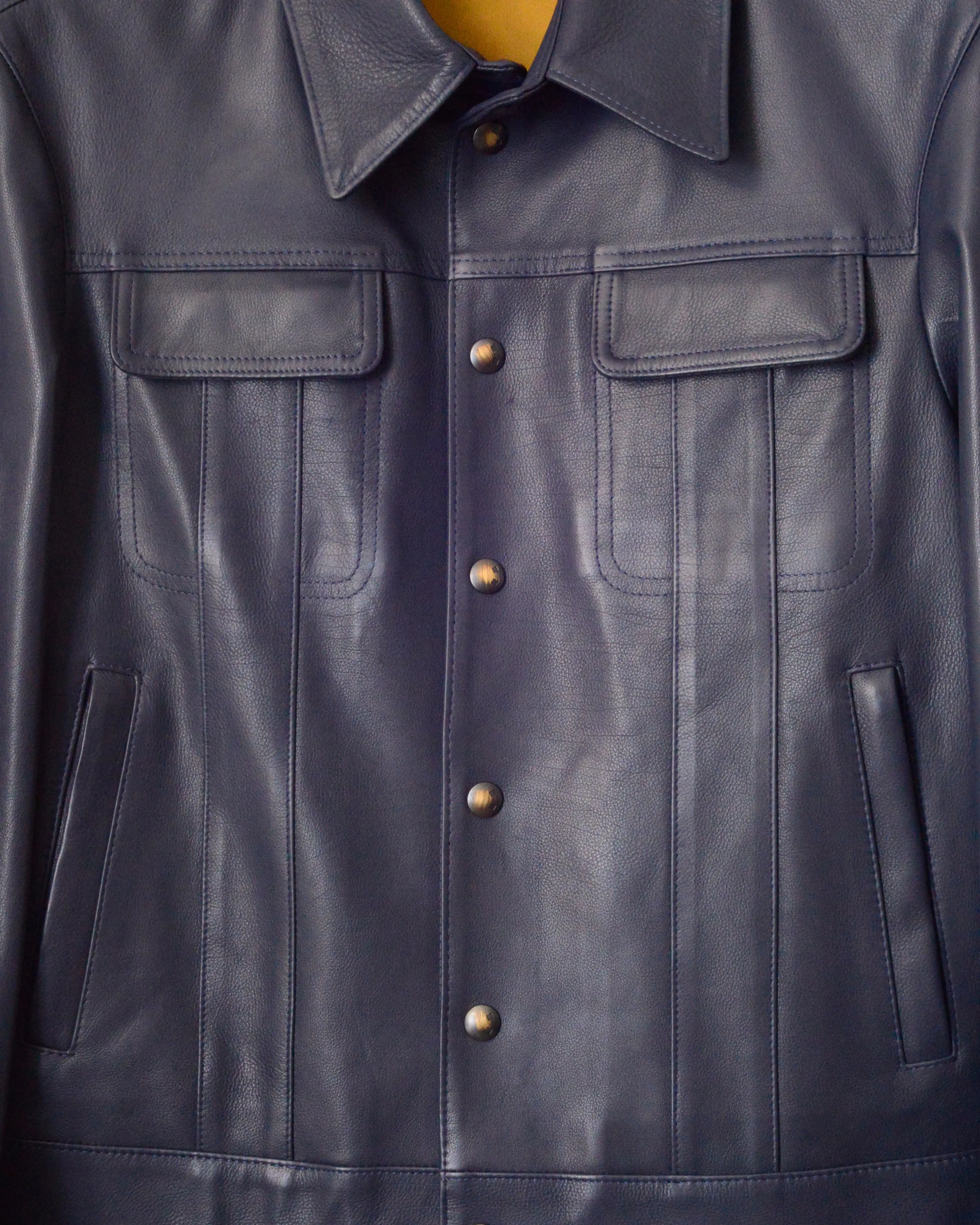 The 68': Navy Elton Calf