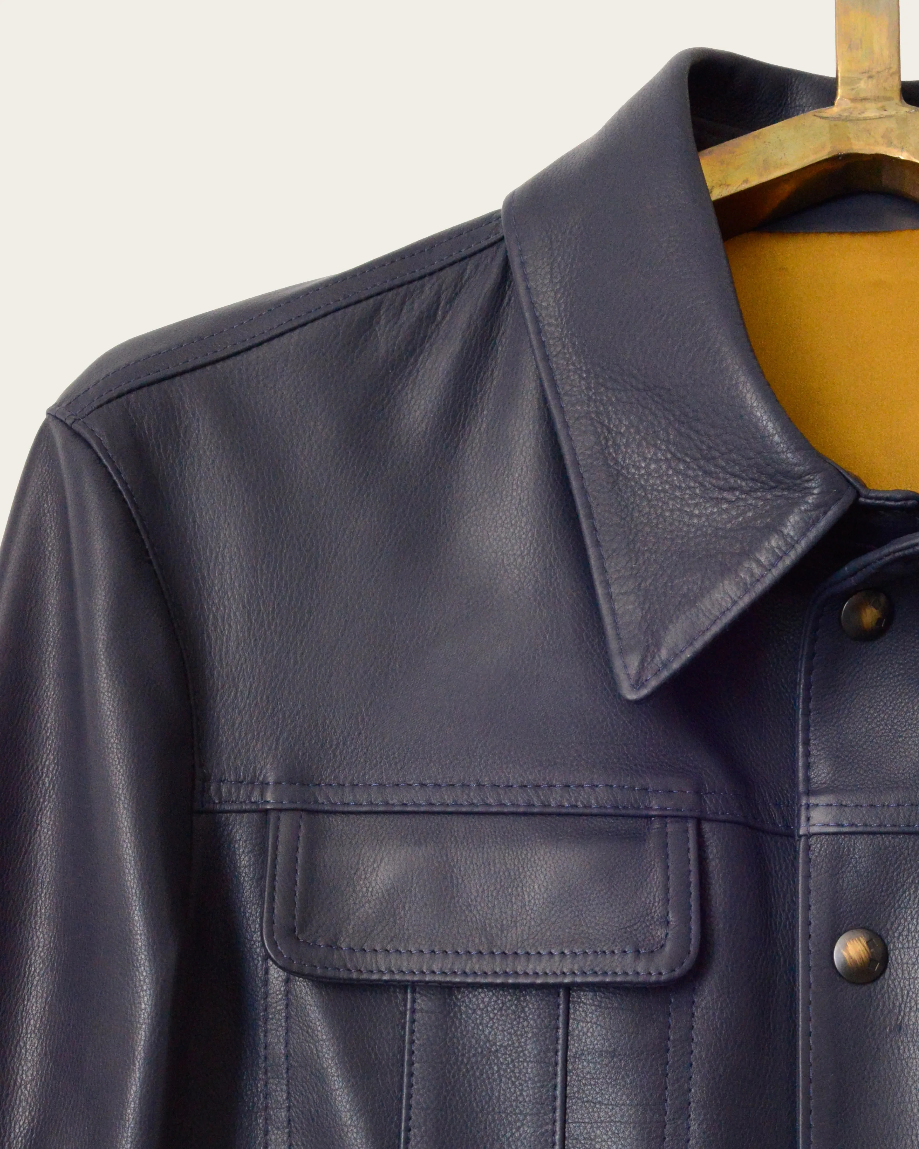 The 68': Navy Elton Calf