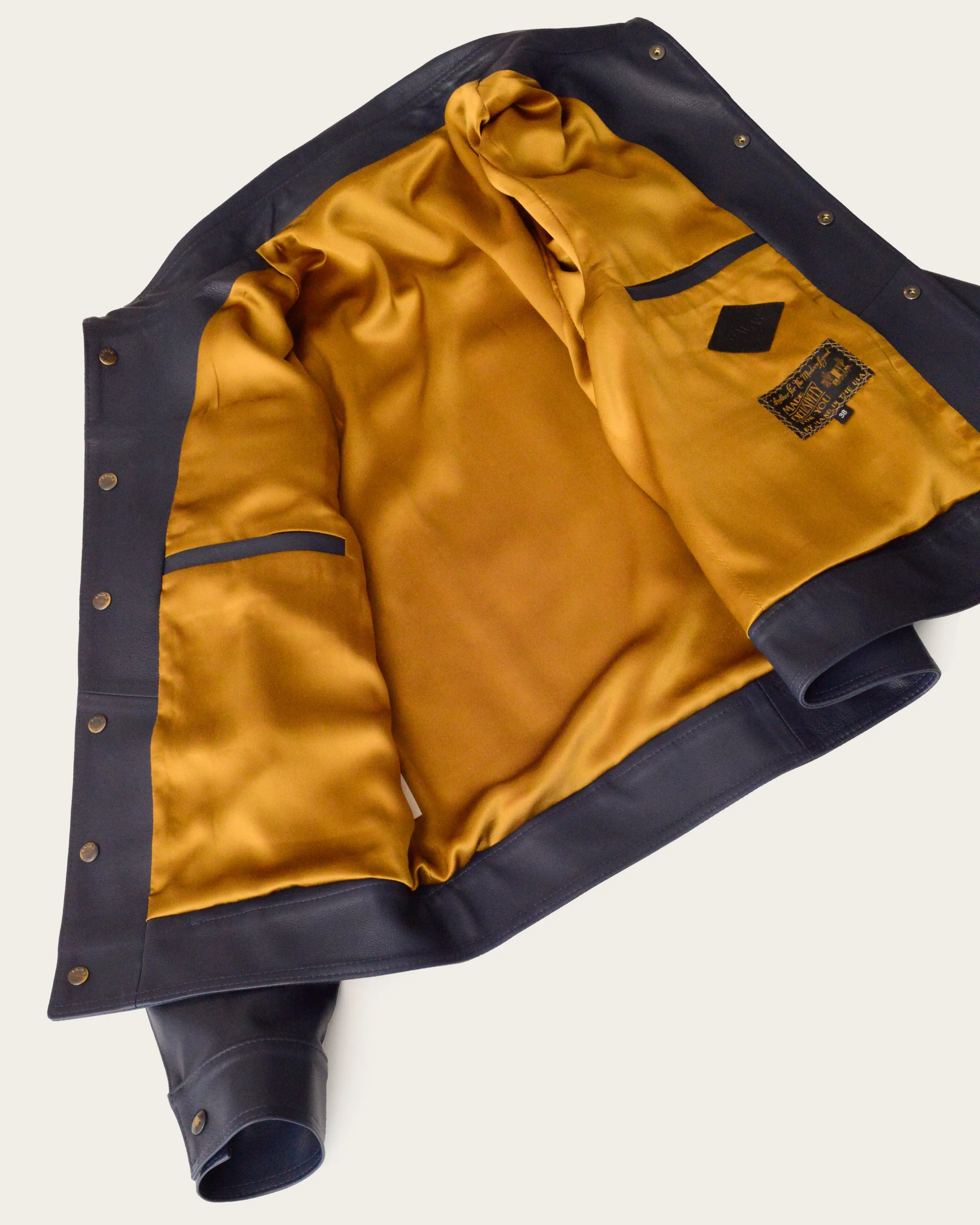 The 68': Navy Elton Calf