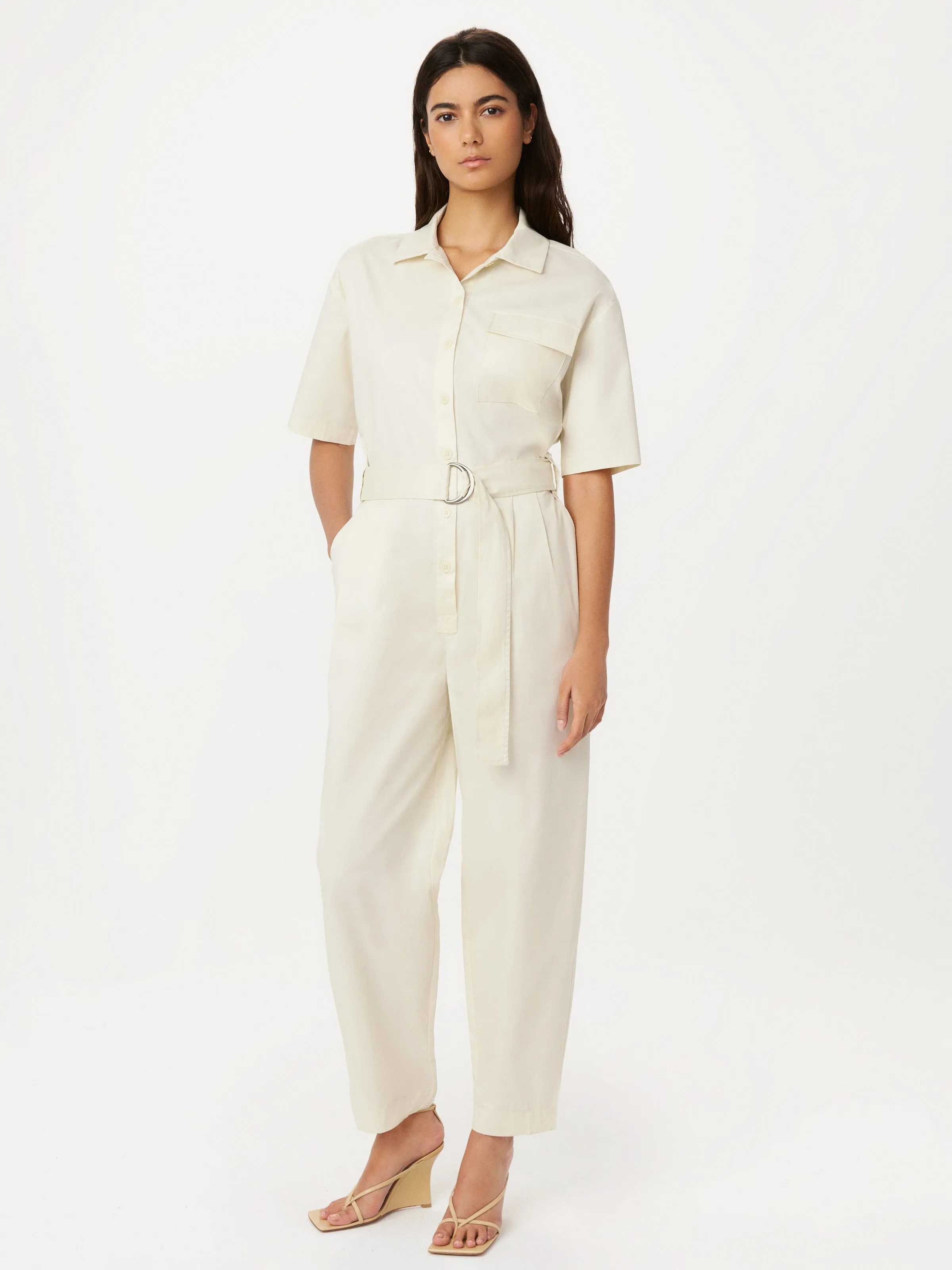 The Parachute Jumpsuit in Fog