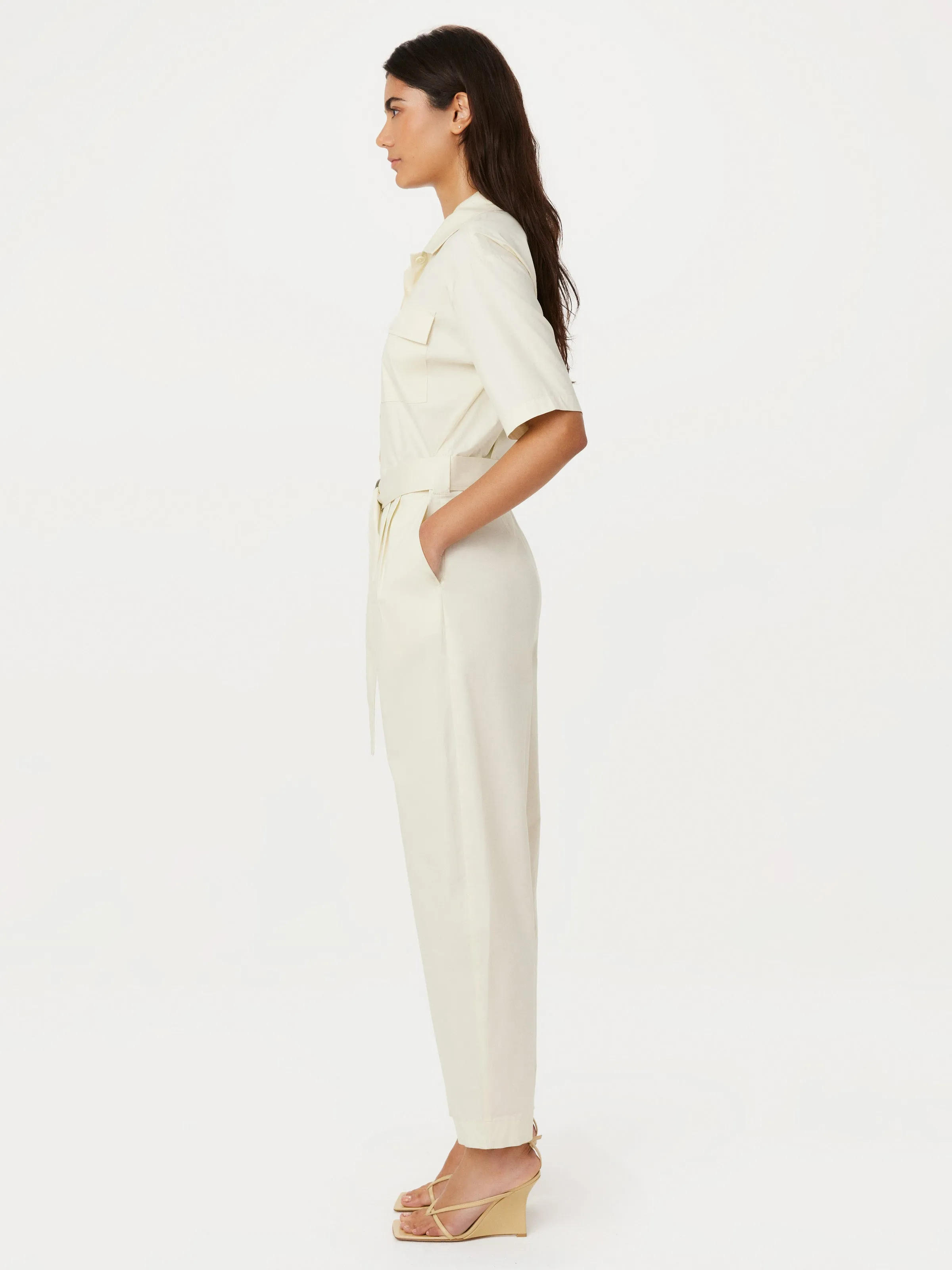 The Parachute Jumpsuit in Fog