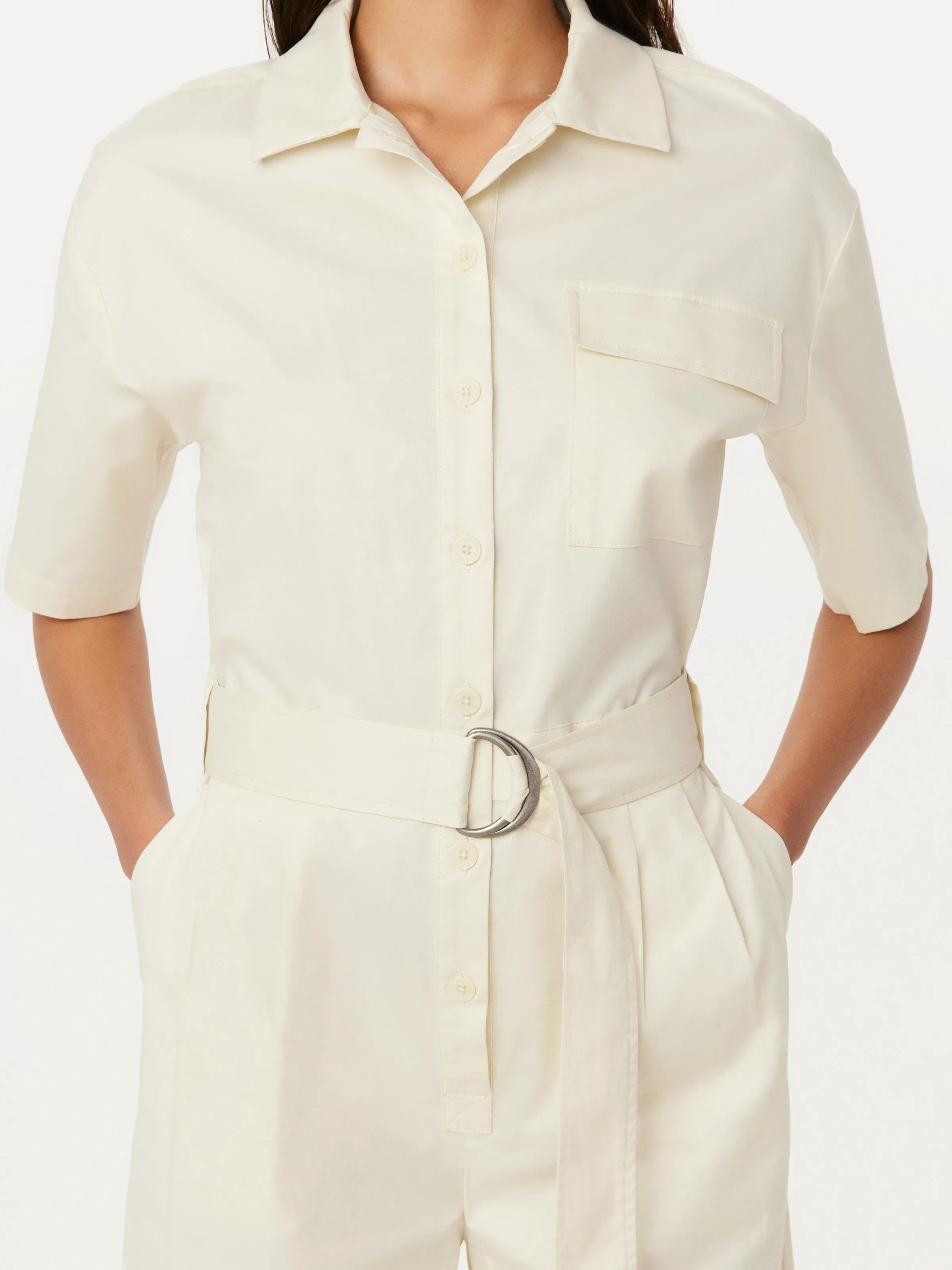 The Parachute Jumpsuit in Fog