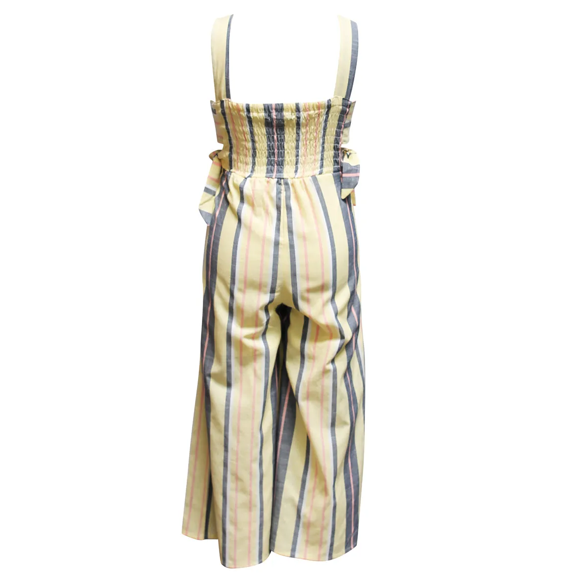 Tween Cutout Stripe Jumpsuit