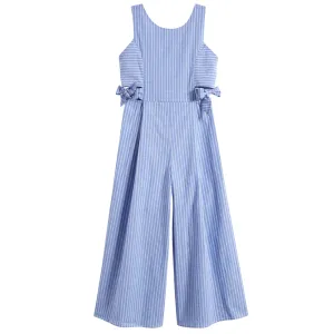 Tween Cutout Stripe Jumpsuit
