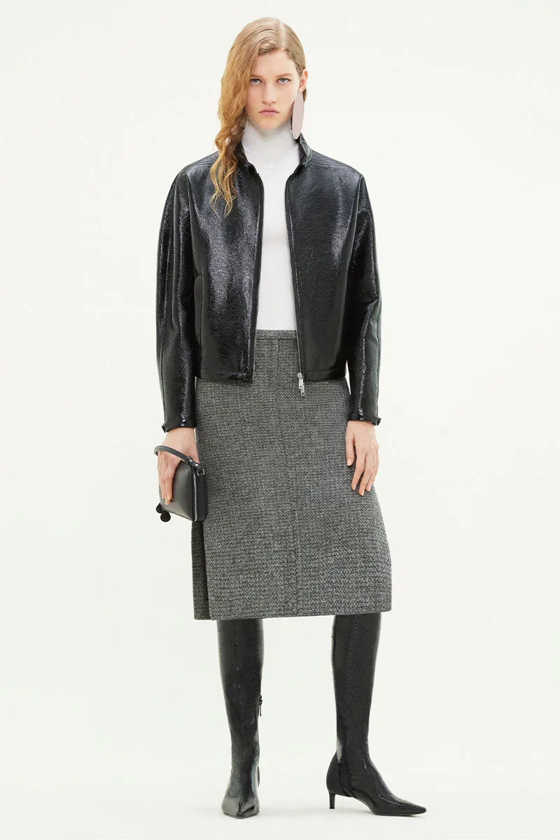 Vinyl Zipped Bomber