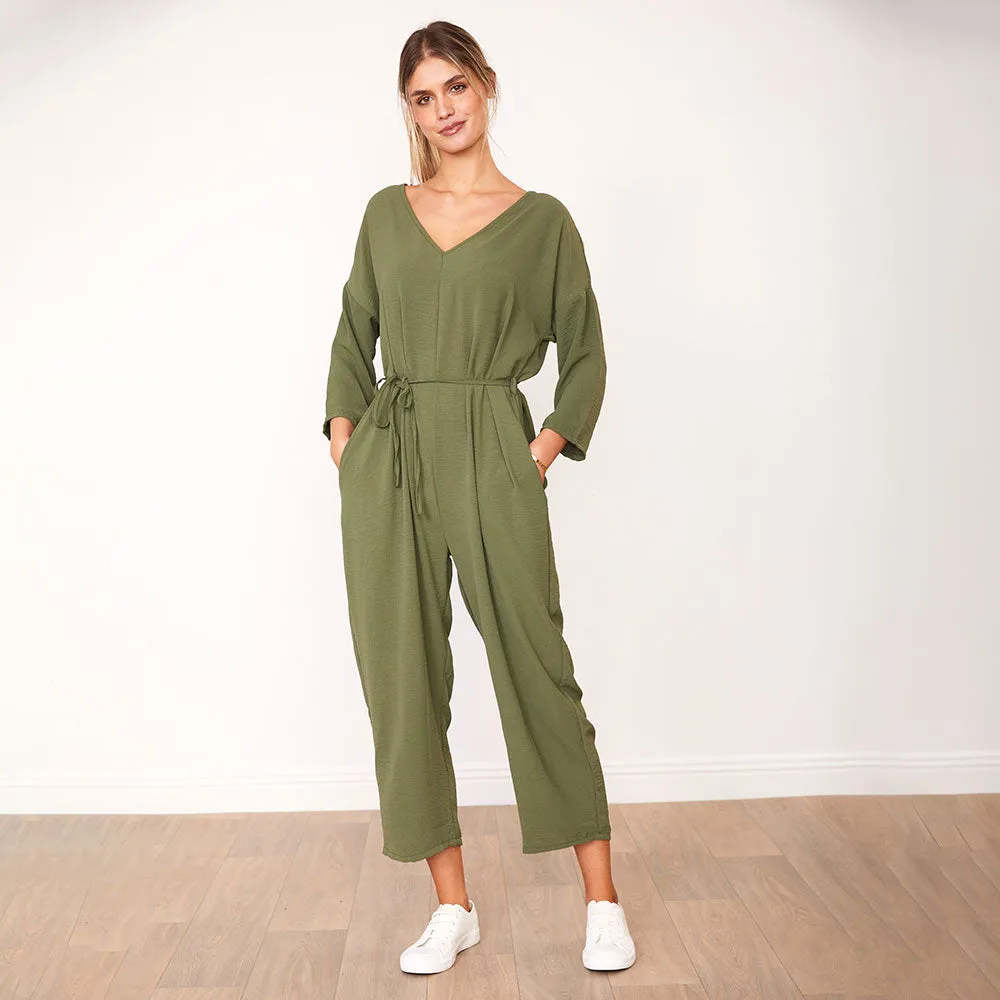 Viv Jumpsuit (Khaki)