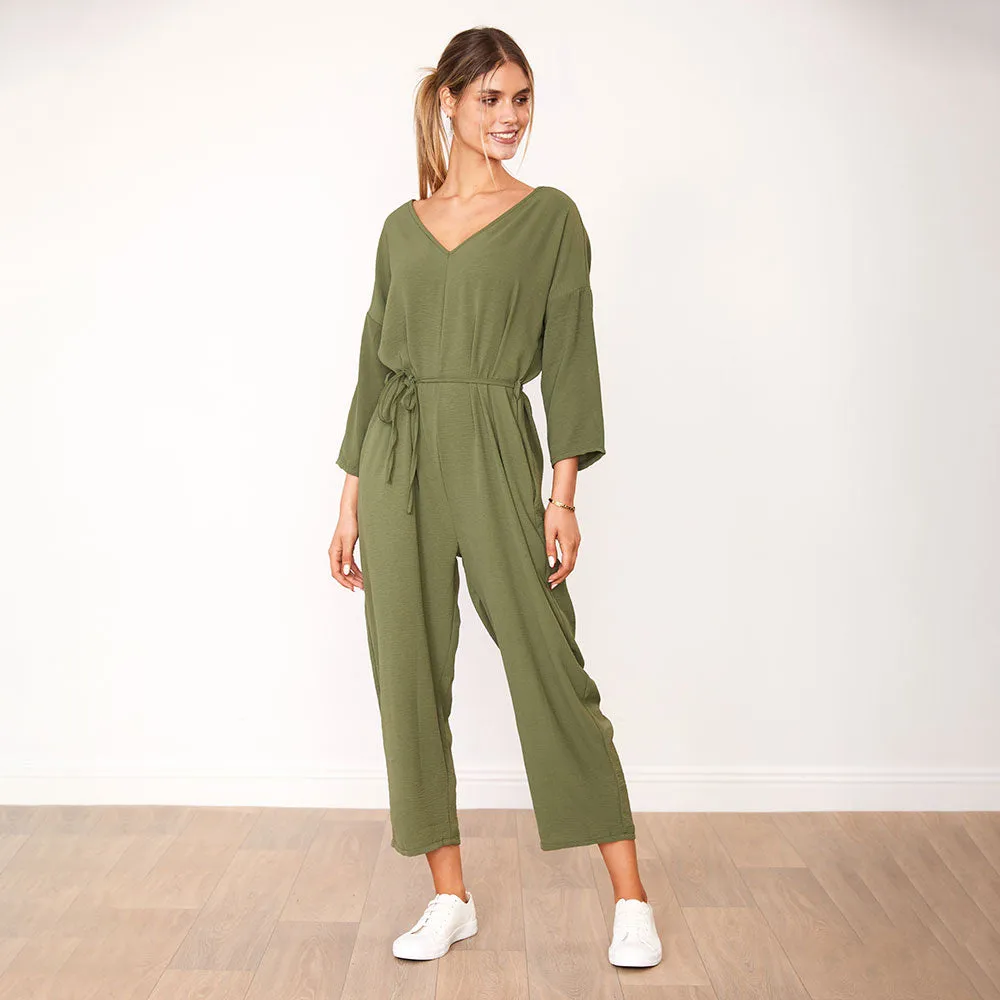 Viv Jumpsuit (Khaki)