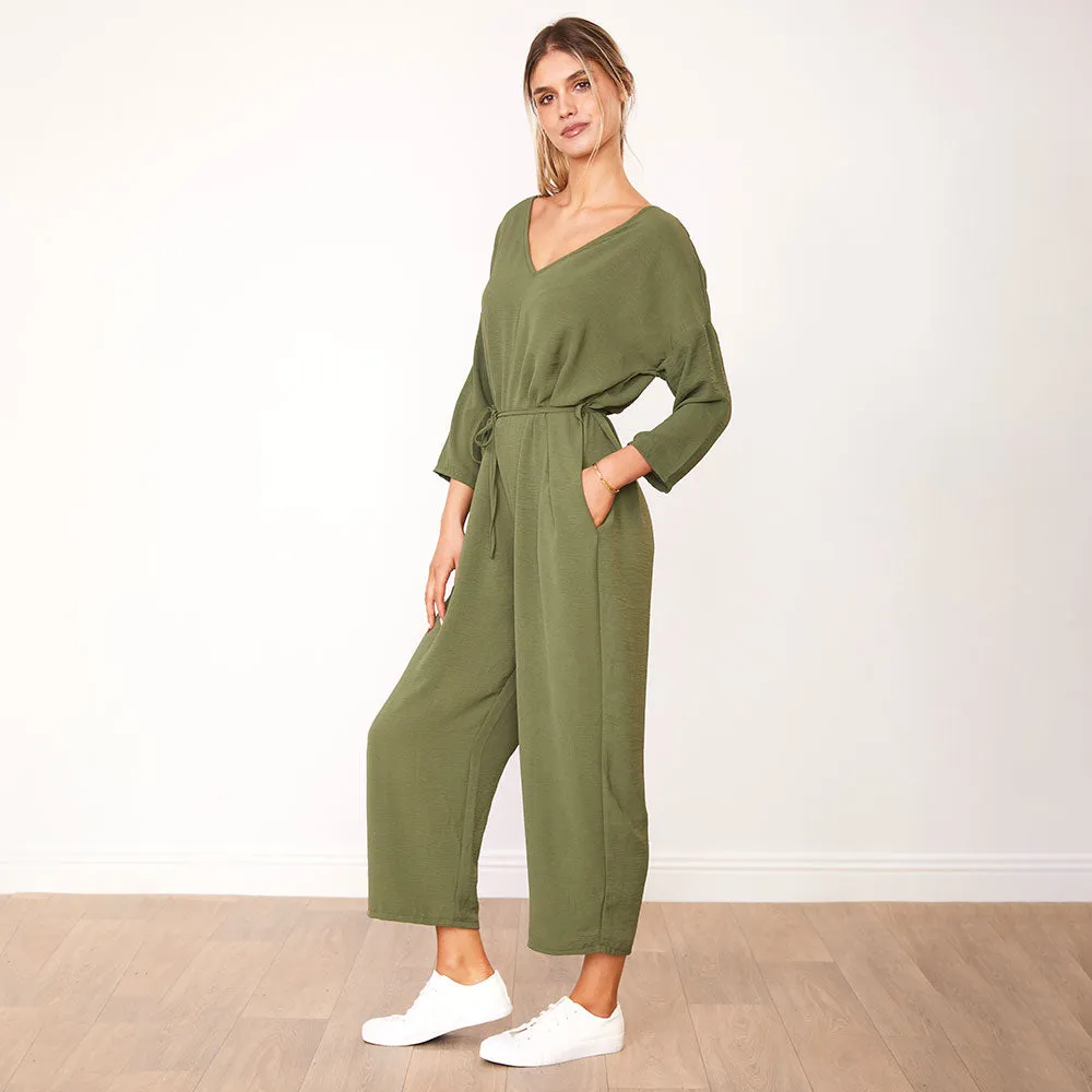 Viv Jumpsuit (Khaki)