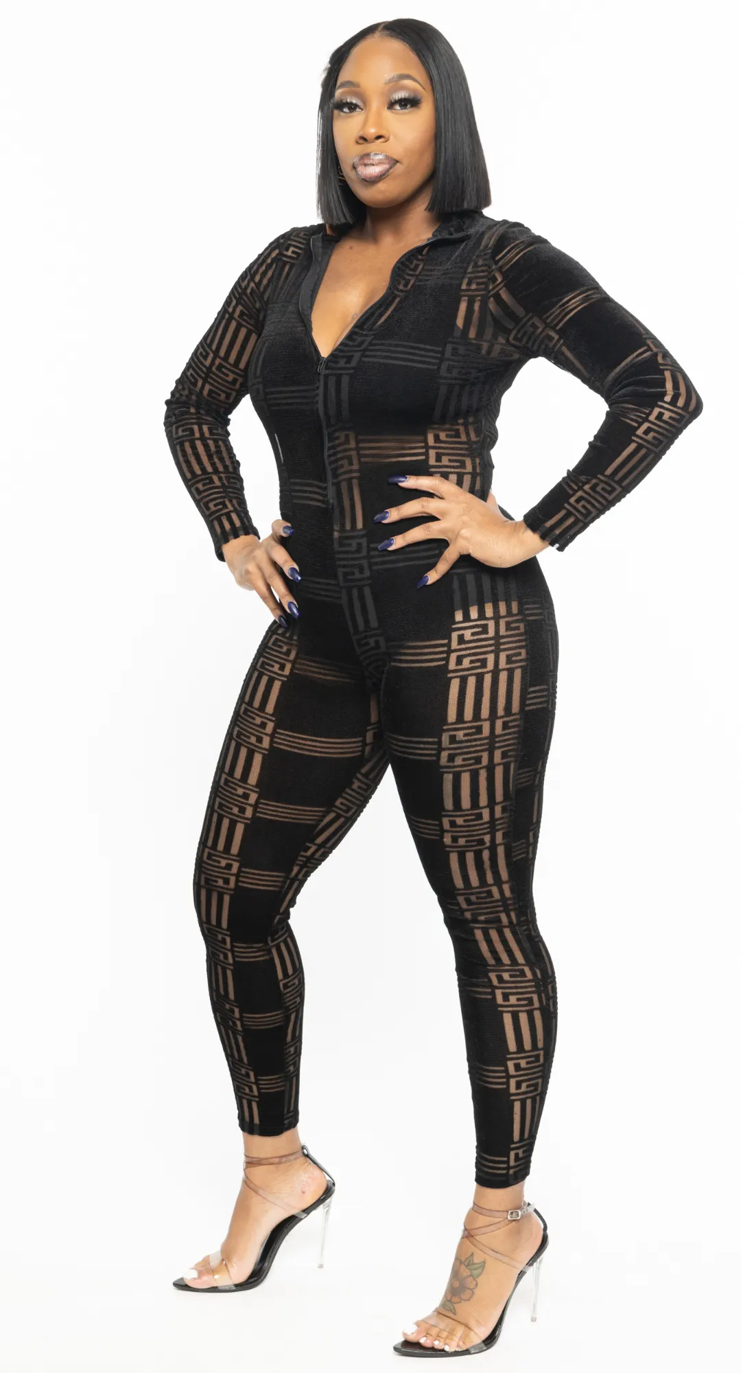 Vixen Jumpsuit Black Party