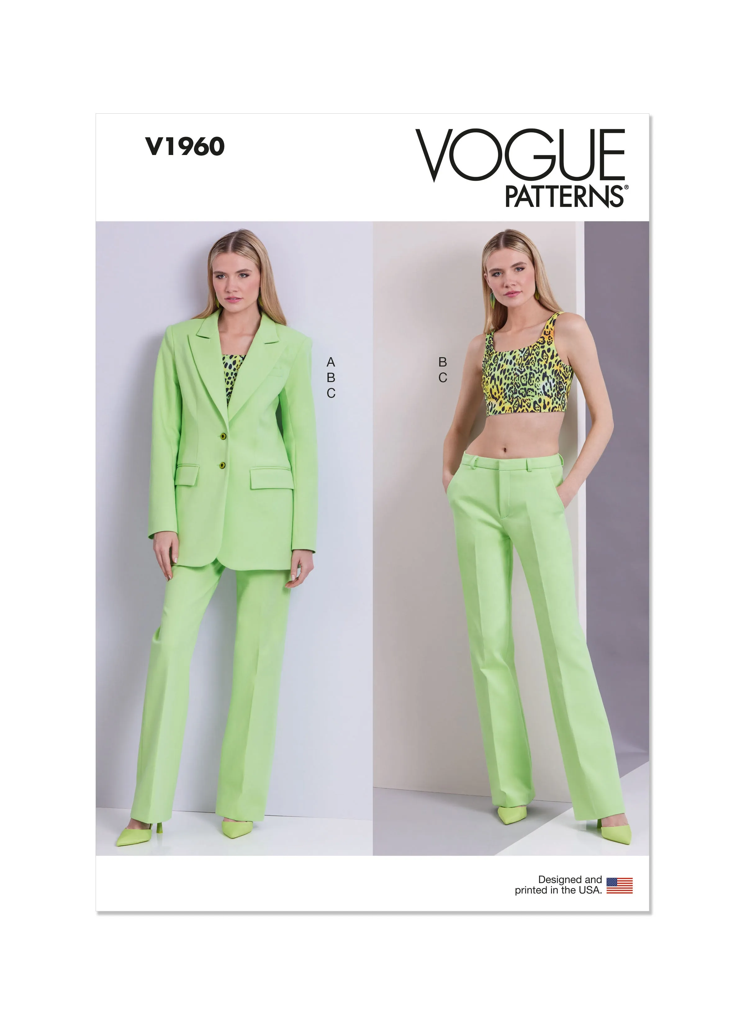 Vogue sewing pattern 1960 Misses’ Jacket, Knit Top and Pants