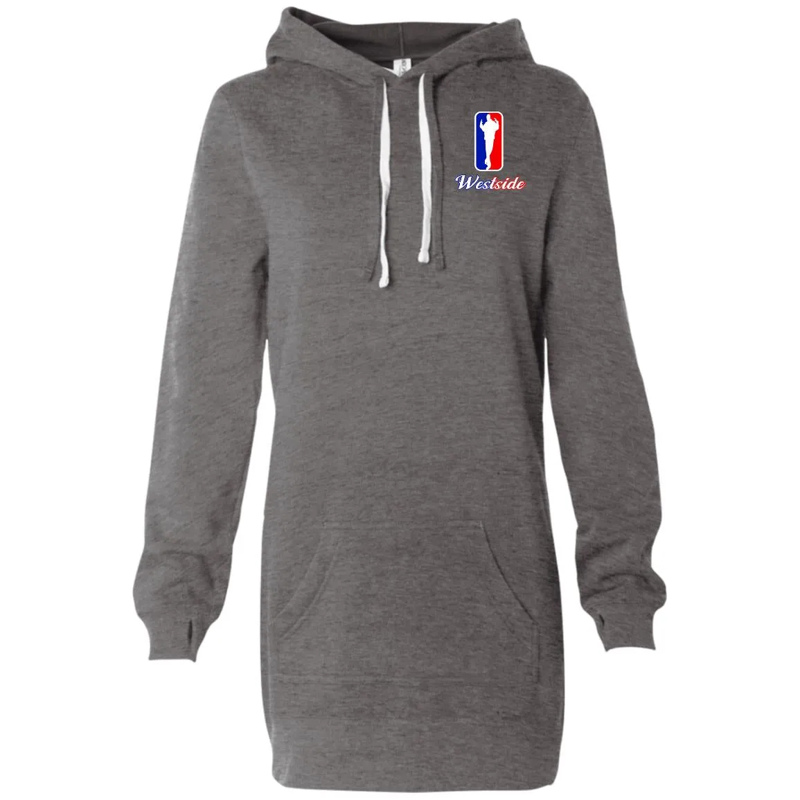 WESTSIDE Women's Hooded Pullover Dress