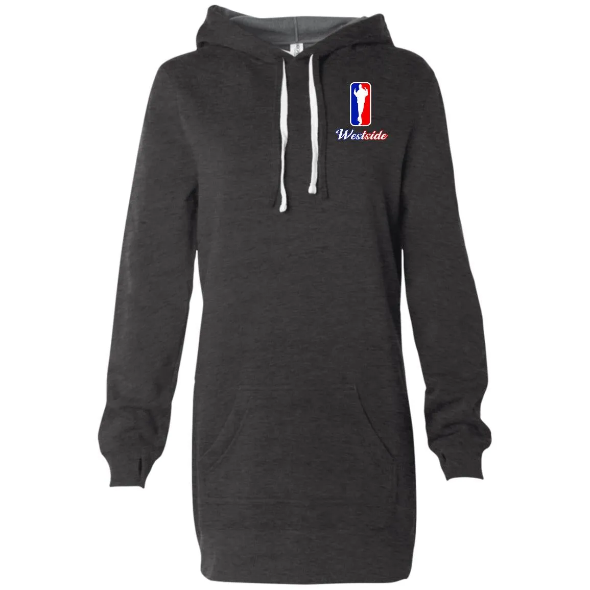 WESTSIDE Women's Hooded Pullover Dress