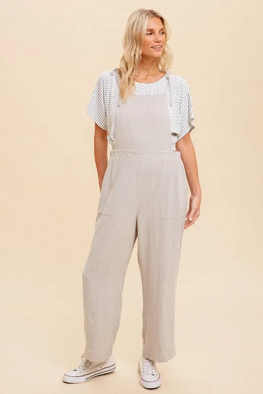 Wide Leg Jumpsuit - silver