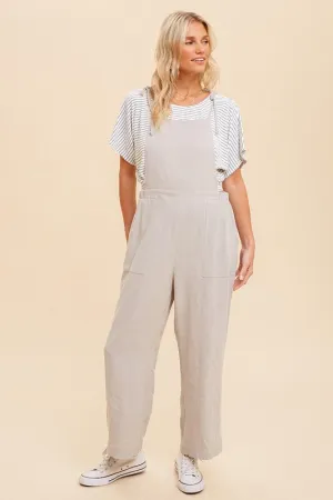 Wide Leg Jumpsuit - silver