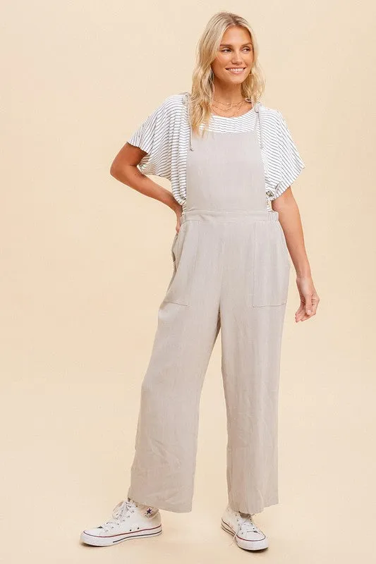 Wide Leg Jumpsuit - silver