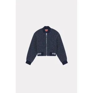 Women Rinse Blue Bomber Jacket - Rinse Blue Denim