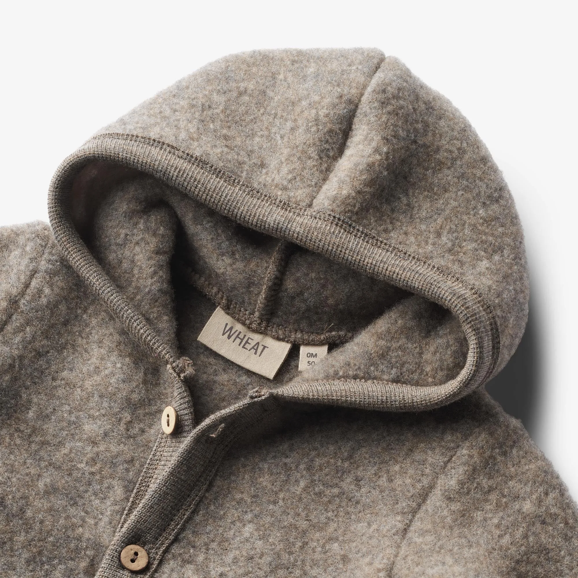 Wool Fleece Suit Ata - brown melange