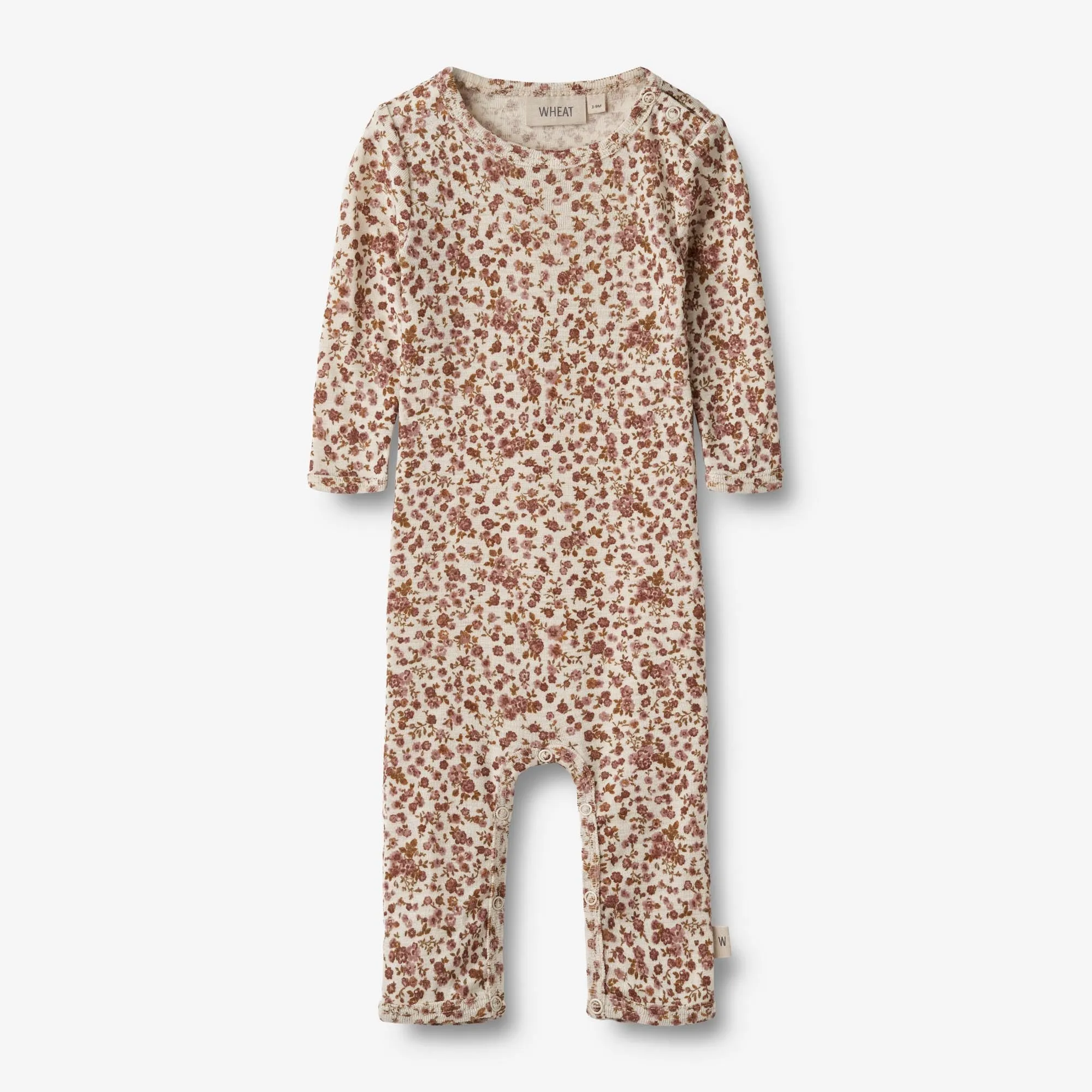 Wool Jumpsuit L/S Haven - rose flowers