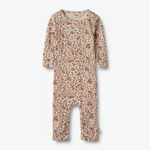 Wool Jumpsuit L/S Haven - rose flowers